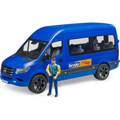Bruder Auto MERCEDES BENZ SPRINTER dodávka s figurkou Bworld 02681