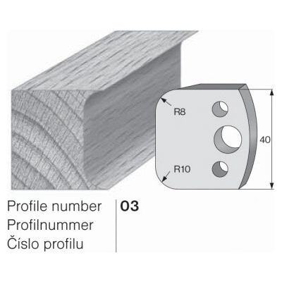 IGM profil 003 - pár omezovačů 40x4mm SP