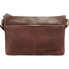 Sendi Design dámská kožená kabelka crossbody DESIGN Světlé hnědá