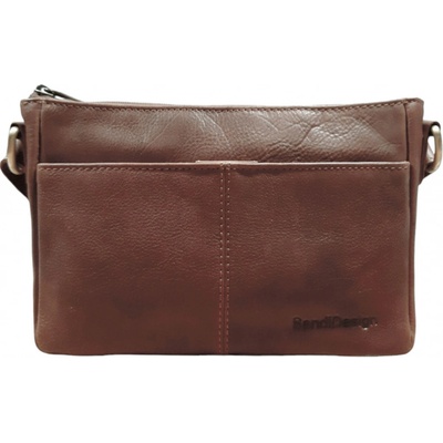 Sendi Design dámská kožená kabelka crossbody DESIGN Světlé hnědá