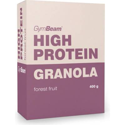 GymBeam Високопротеинова гранола 400 g горски плод
