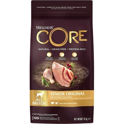 Wellness Core Senior Original pro starší psy krůta a kuře 1,8 kg