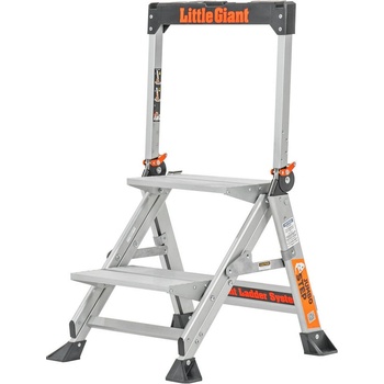 Little Giant Ladder Алуминиева степ стълба Little Giant Jumbo Step с ултра широки 1x2 стъпала (11902EN)