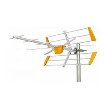 Televes насочена антена, Yagi Edge Mix, VHF/UHF, алуминий/ABS, оранжево/сребристо