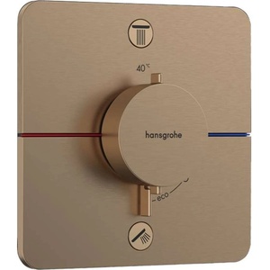 Hansgrohe ShowerSelect Comfort - Термостатен смесител за вграждане, за 2 консуматора, четкан бронз 15583140 (15583140)