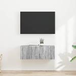 vidaXL TV стенен шкаф 2 бр. Сив Сонома Инженерна дървесина (892182)