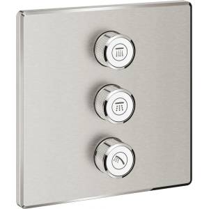 GROHE Grohtherm SmartControl скрит смесител за душ с 3 изхода, матов хром, Supersteel (29127DC0)