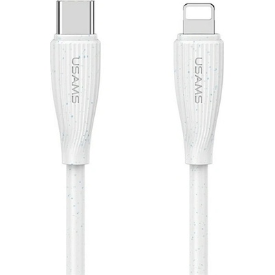 USAMS IPAD / IPAD 2 / IPAD 3rd Gen USAMS GREEN SERIES кабел за данни Type-C - Lightning, 100cm, FEHÉR SJ717USB02 (SJ717USB02)