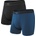 Saxx Мъжко синтетично термобельо Saxx Daytripper Boxer Brief Fly 2-Pack Synthetic base layer - Black / City Blue Heather - размер XXL (014-1939-0116)