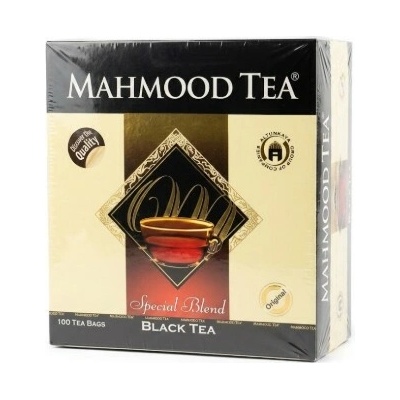 Mahmood Tea Čierny cejlónsky expresový čaj earl grey 100 vrecúšok