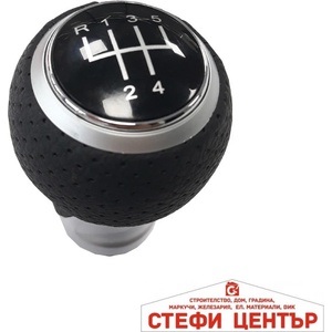 Paolo Топка за скоростен лост съвместима с Audi A3 (98-08) / A4 (02-08) - със 5 скорости - перфорирана кожа (58352) - steficenter