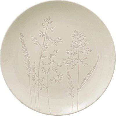 Secret de Gourmet Bílý kameninový talíř ELSA vzor květin 27 cm