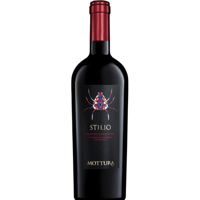 Mottura Vini Stilio Primitivo di Manduria Mottura suché červené 2023 14,5% 0,75 l (holá láhev)