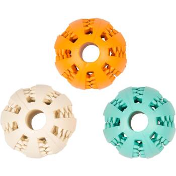 Duvo Plus Rubber Dental Ball With Flavouring - Дентална играчка за кучета , ароматизирана топка , масажираща венците 7 см