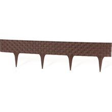 Gardenplast Zahradní palisáda Rattan Palisade 9,5 cm / 0,8 m hnědá 1 ks