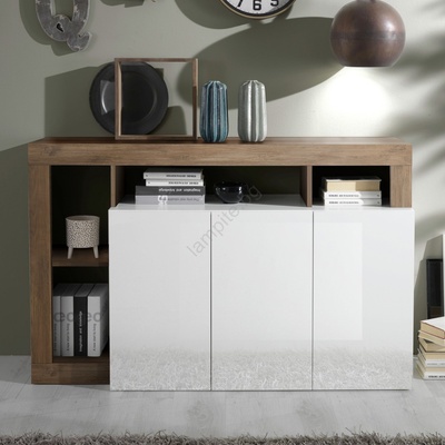 mc Akcent Комод lenor бял/дъб (mc0126)