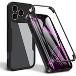 Techsuit Калъф за iPhone 17 Pro - Techsuit - ColorVerse 360 Series + Screen Protector - Черен