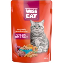 Wise Cat s šťavnatym hovädzím mäsom 100 g