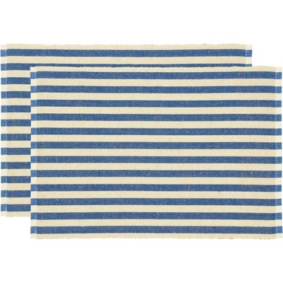 Södahl Set dvou modrých prostírání Stripe 48x33 cm