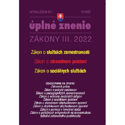 Aktualizácia III/1 / 2022 - Služby zamestnanosti, Zdravotné poistenie - Poradca s.r.o.