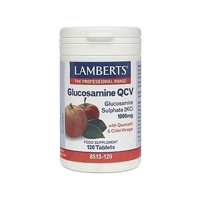 LAMBERTS ЛАМБРТС ГЛЮКОЗАМИН С ЯБЪЛКОВ ОЦЕТ QCV 120ТАБЛ / LAMBERTS GLUCOSAMINE QCV 120tabs