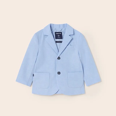 Mayoral Елегантно ленено сако за бебе момче в небесно синьо Майорал