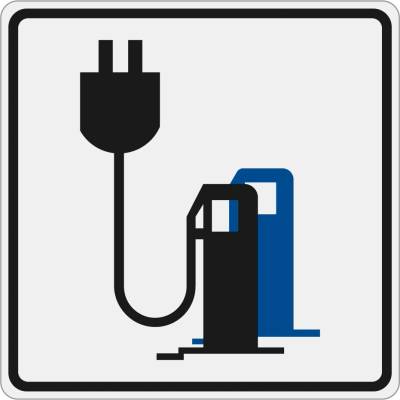 Dopravní značka E9 Symbol - Dobíjecí stanice elektromobilů