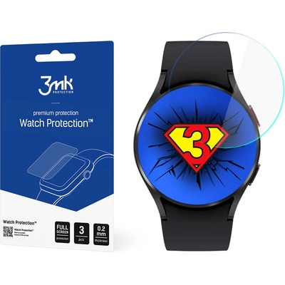 3mk Комплект от 3 броя хибридно защитно покритие за дисплея на Samsung Galaxy Watch 4 Classic 44мм - 3MK FlexibleGlass Screen Protector (прозрачен) (3MK1865)
