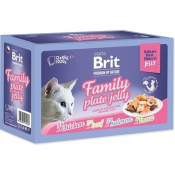 Brit Premium Cat D Filety v Jelly Family Plate 12 x 85 g