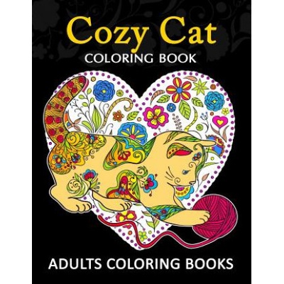 Adults Coloring Book: Cozy Cat coloring book