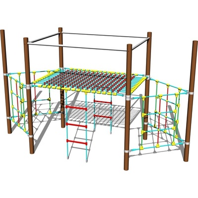 Playground System Lanová průlezka Loď celokovová 1,5 m