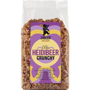 ZAGLER MÜSLIBÄR Био хрупкави мюсли - боровинки - 500 г