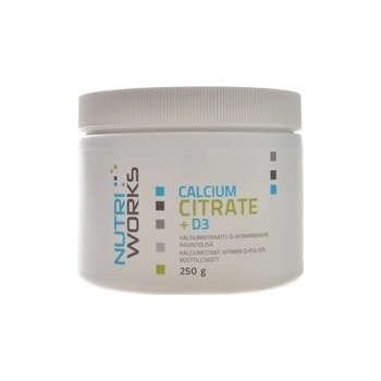 NutriWorks Calcium Citrate + D3 250 g
