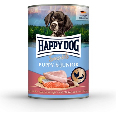 Happy Dog Sensible Puppy & Junior chicken & salmon 400 g