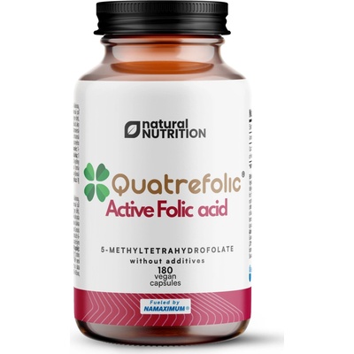 Natural Nutrition Quatrefolic Active Folic acid 90 kapslí