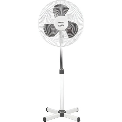 Perfect Вентилатор на стойка 16'' Perfect FM-3221, 40W, Бял/Сив - Код G9082 (G9082-3800139299255)