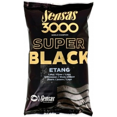Sensas krmivo 3000 Super Black jazero čierne 1kg Sensas