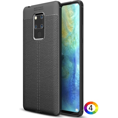 Huawei Mate 20 X Удароустойчив Litchi Skin Калъф и Протектор