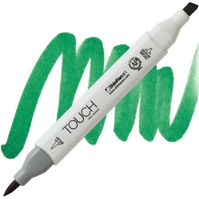 Lihová fixa TOUCH oboustranná Brush & Chisel, Emerald green (G55)
