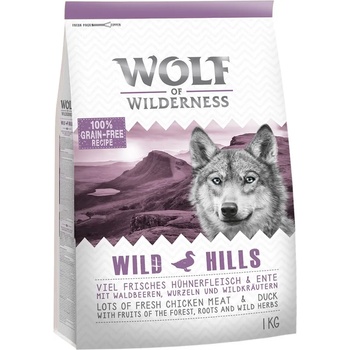 Wolf of Wilderness 1кг Adult Wild Hills Wolf of Wilderness храна за кучета с патешко