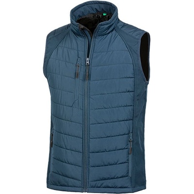 Result Unisex hybridní vesta se softshellem R238X navy