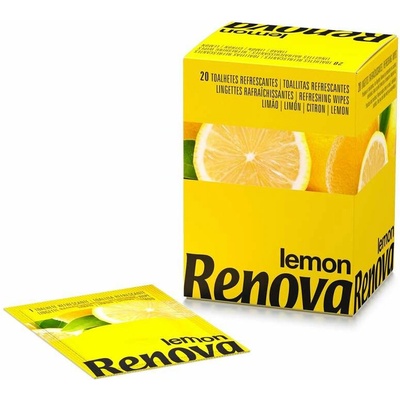 RENOVA Osviežujúce citrónové obrúsky 20 ks