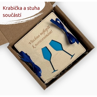 PanDatel Dřevěné pouzdro na peníze - SKLENIČKY