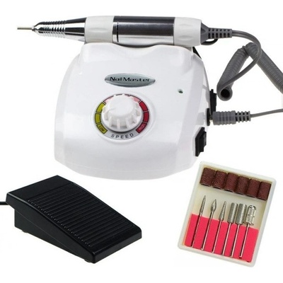 Nail Master Elektrická brúska na nechty biela DM208 45W – Zboží Dáma