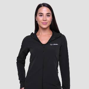 GymBeam Дамско яке за бягане Pulse Running Jacket Black XL