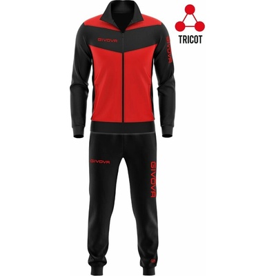 Givova športová súprava Luxury red-black
