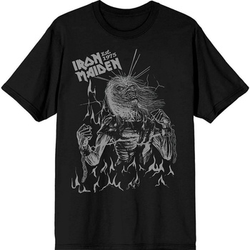 Iron Maiden Риза Est. 1975 Life After Death Flames Unisex Black S (IMTEE202MB01)