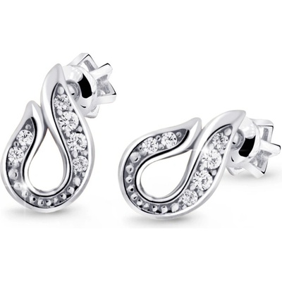 Zodiax zlaté náušnice se zirkony bílé zlato 2562