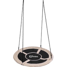 Inlea Závesný hojdací kruh 90 cm béžový