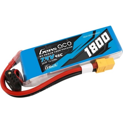 Gens ace Baterie GensAce G-Tech LiPo 1800mAh 7,4V 45C 2S1P XT60